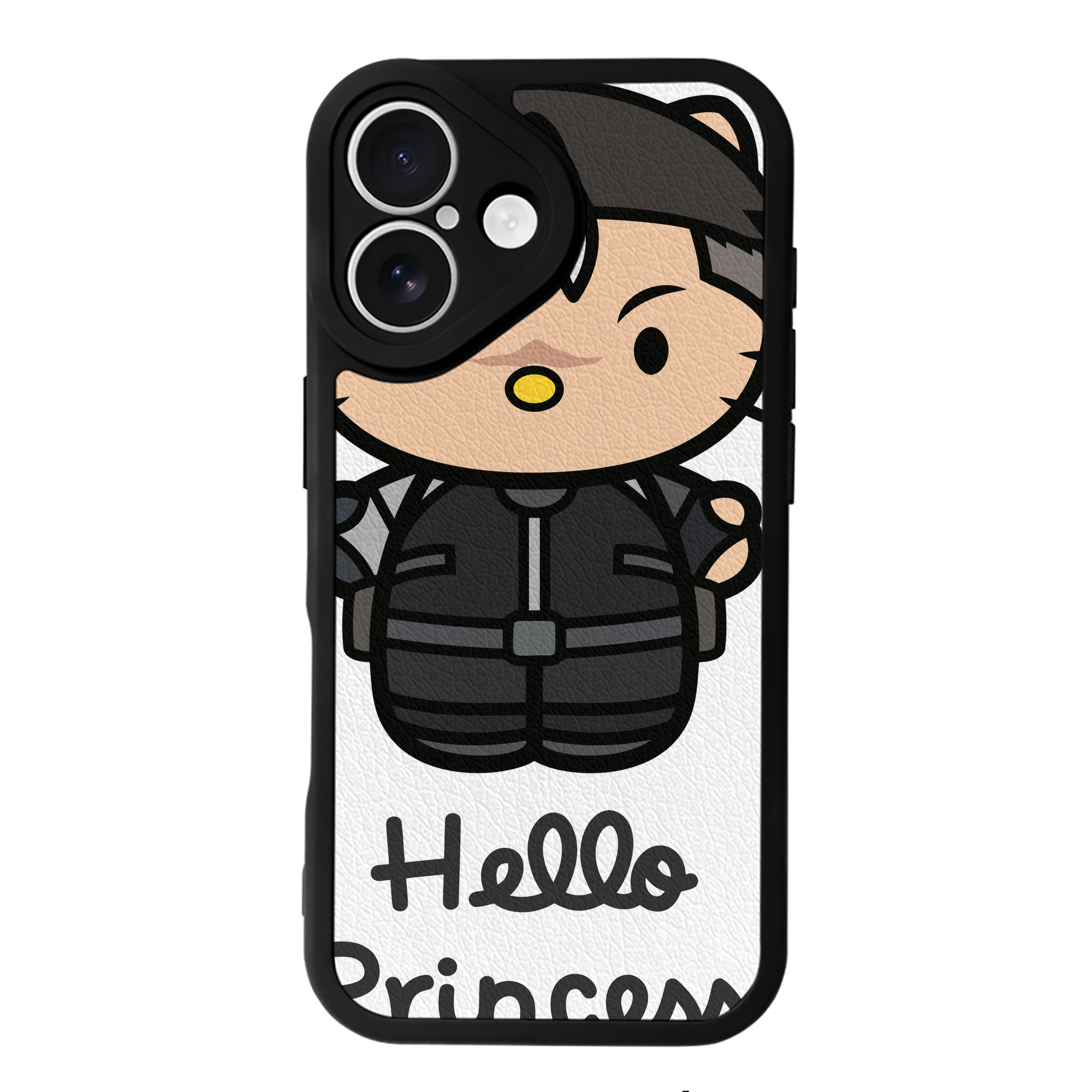 （画像用） Hello Kitty ハローキティ 【iPhone 16シリーズ対応】シリコンスマホケース（レザー調） 材質：シリコン